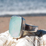 Aqua Chalcedony Ring ~ Sterling Silver 925 ~ MR149 - Maresia Jewelry
