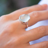 Aqua Chalcedony Ring ~ Sterling Silver 925 ~ MR215 - Maresia Jewelry