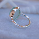 Aqua Chalcedony Ring ~ Sterling Silver 925 ~ MR215 - Maresia Jewelry