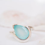 Aqua Chalcedony Ring ~ Sterling Silver 925 ~MR270 - Maresia Jewelry