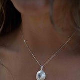 Labradorite, Aqua Chalcedony, Rose Quartz, Moonstone ~ Tear Drop ~ Sterling Silver ~ Charm ~ Layered ~ minimalist ~ delicate MP016