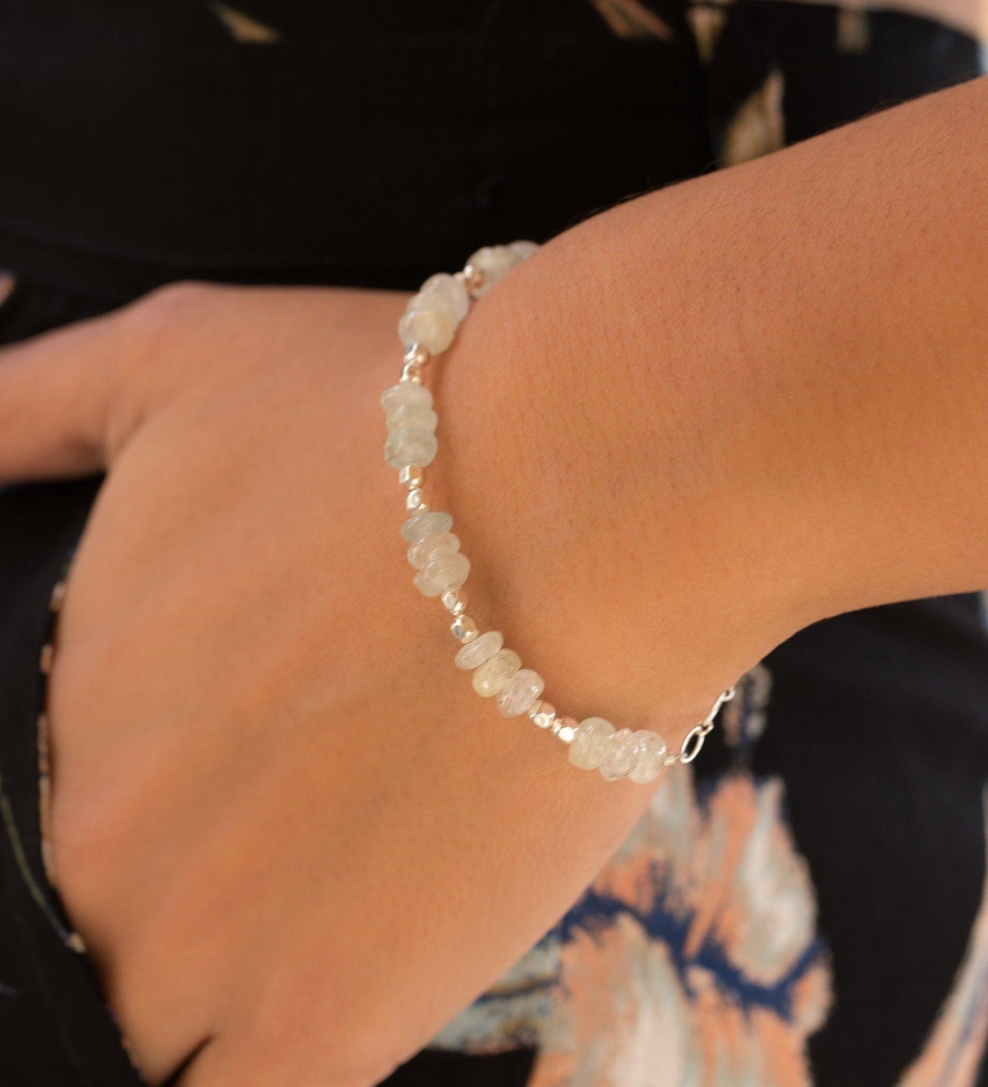 Aquamarine Bracelet ~ Sterling Silver 925 ~ MB019 - Maresia Jewelry