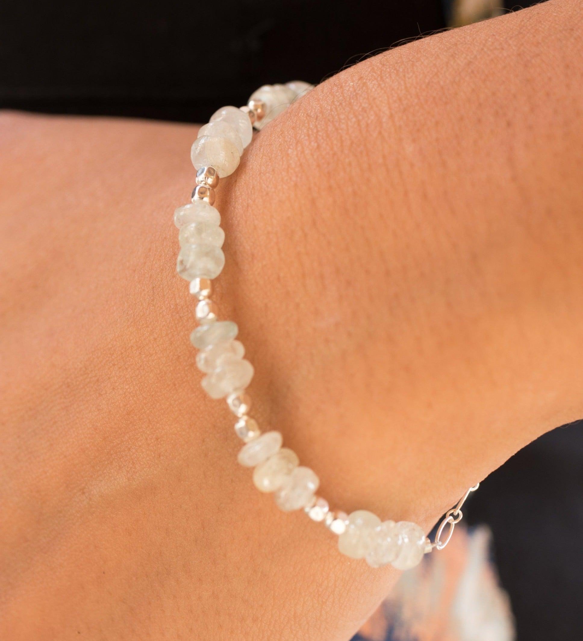 Aquamarine Bracelet ~ Sterling Silver 925 ~ MB019 - Maresia Jewelry