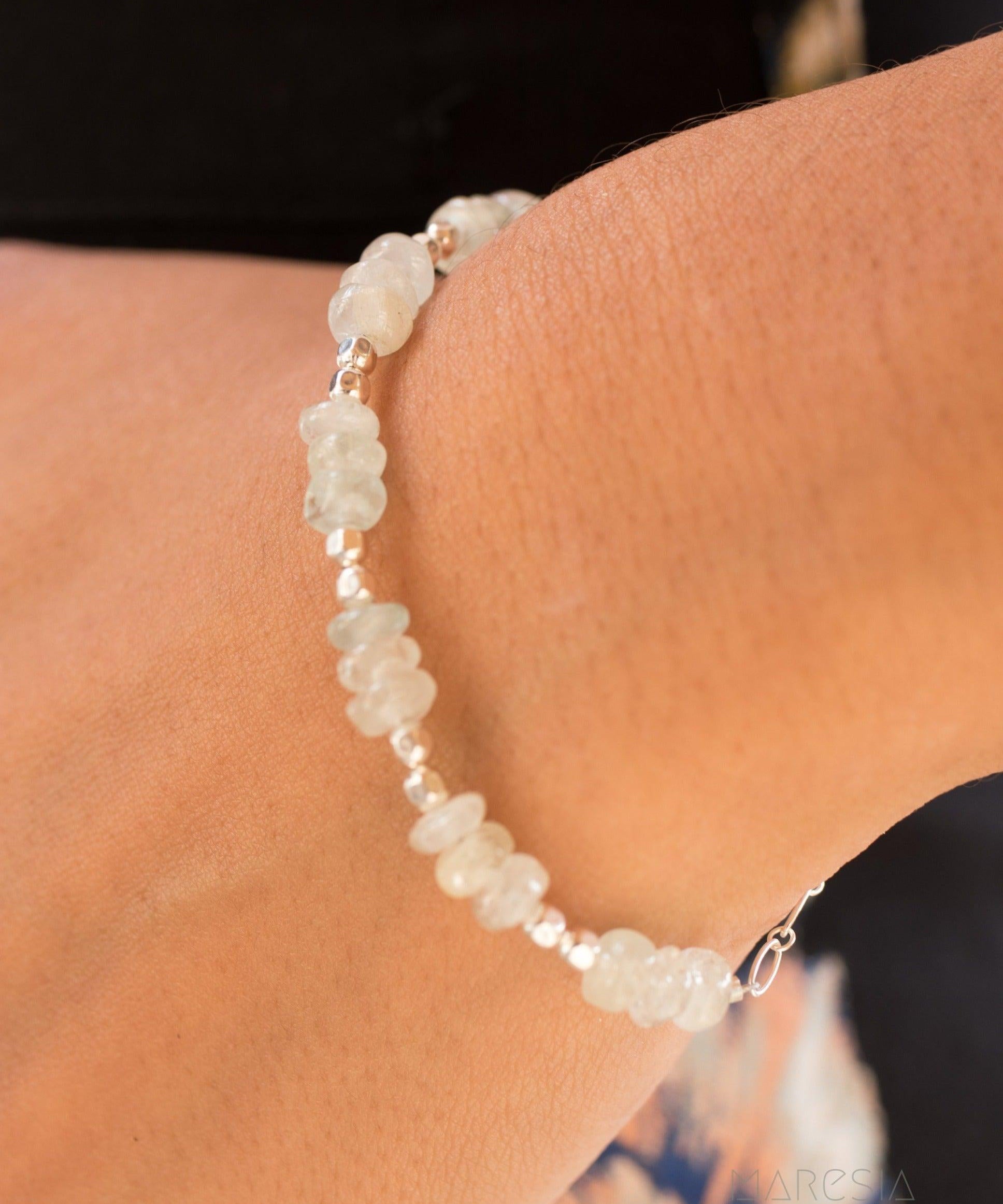 Aquamarine Bracelet ~ Sterling Silver 925 ~ MB019 - Maresia Jewelry