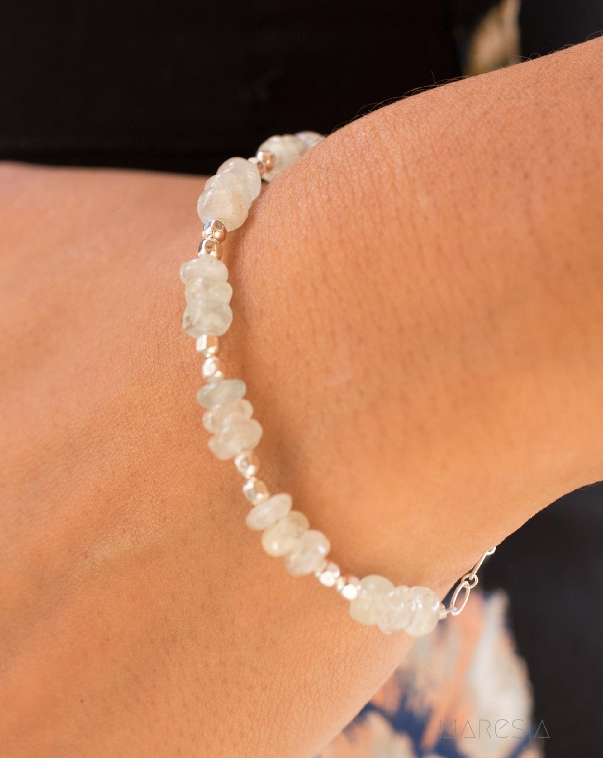 Aquamarine Bracelet ~ Sterling Silver 925 ~ MB019 - Maresia Jewelry
