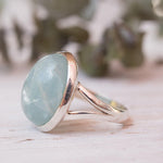Aquamarine Ring ~ Sterling Silver 925 ~ MR168 - Maresia Jewelry