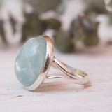 Aquamarine Ring ~ Sterling Silver 925 ~ MR168 - Maresia Jewelry