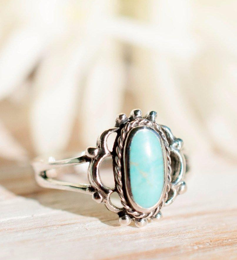 Babi Turquoise Ring ~Sterling Silver 925~SMR014 - Maresia Jewelry