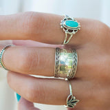Babi Turquoise Ring ~Sterling Silver 925~SMR014 - Maresia Jewelry
