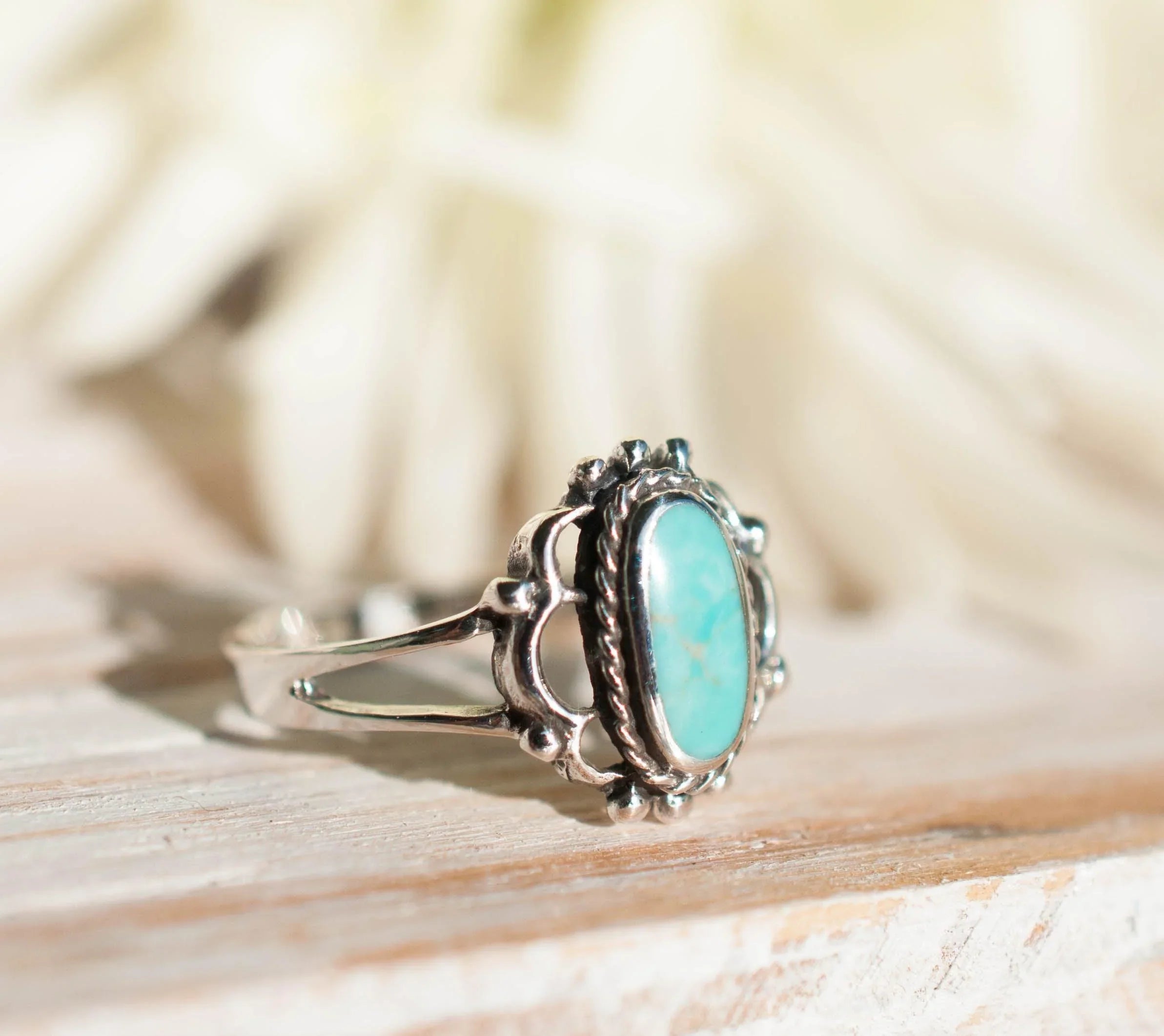 Babi Turquoise Ring ~Sterling Silver 925~SMR014 - Maresia Jewelry