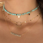 Bar Necklace ~ Sterling Silver 925 Gold Filled - Maresia Jewelry