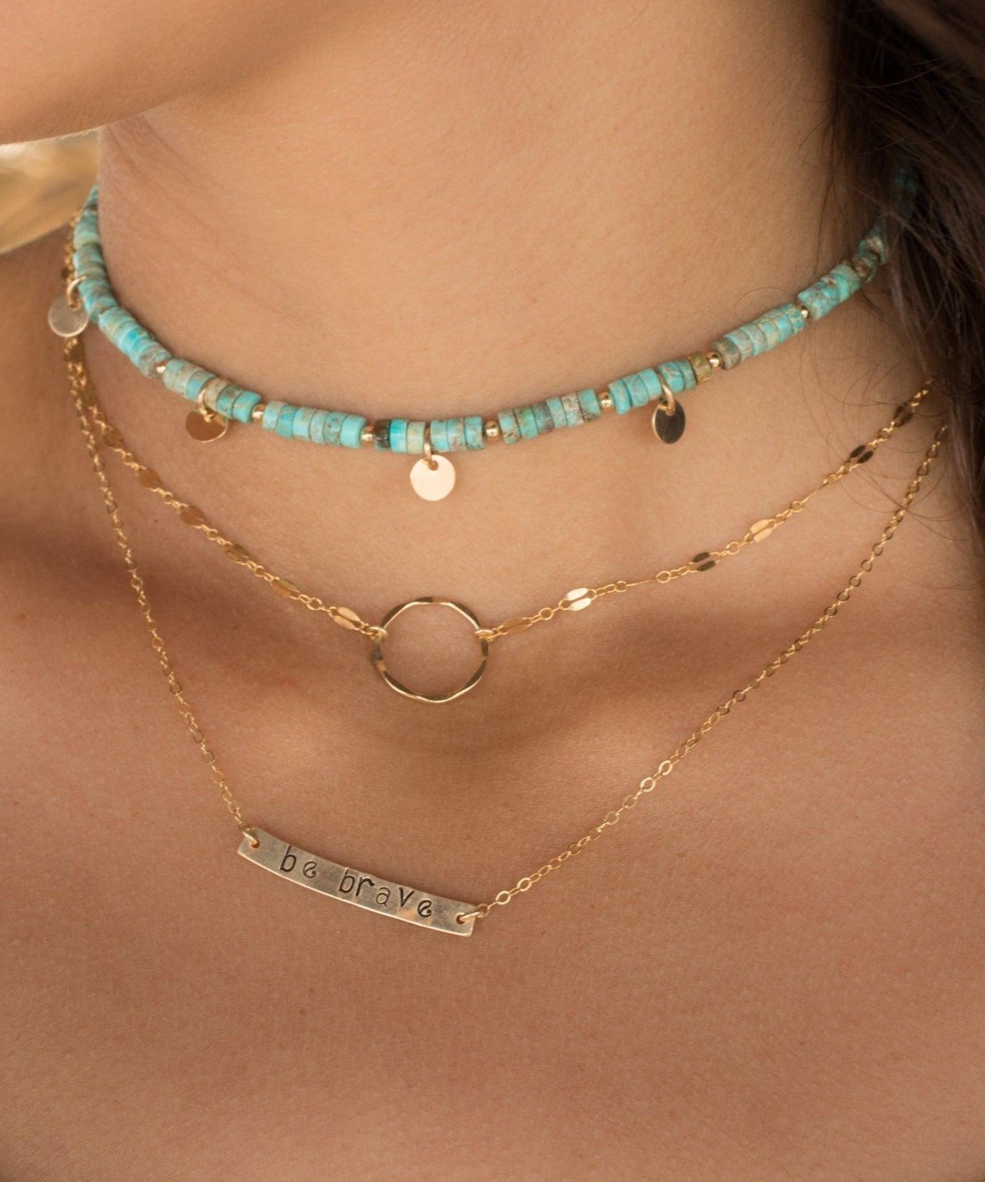 Bar Necklace ~ Sterling Silver 925 Gold Filled - Maresia Jewelry