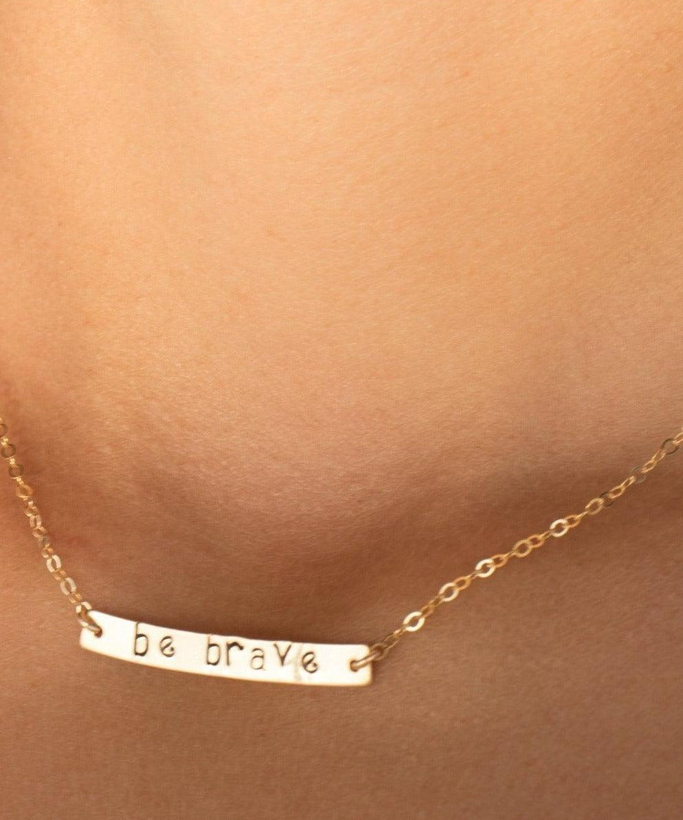 Bar Necklace ~ Sterling Silver 925 Gold Filled - Maresia Jewelry