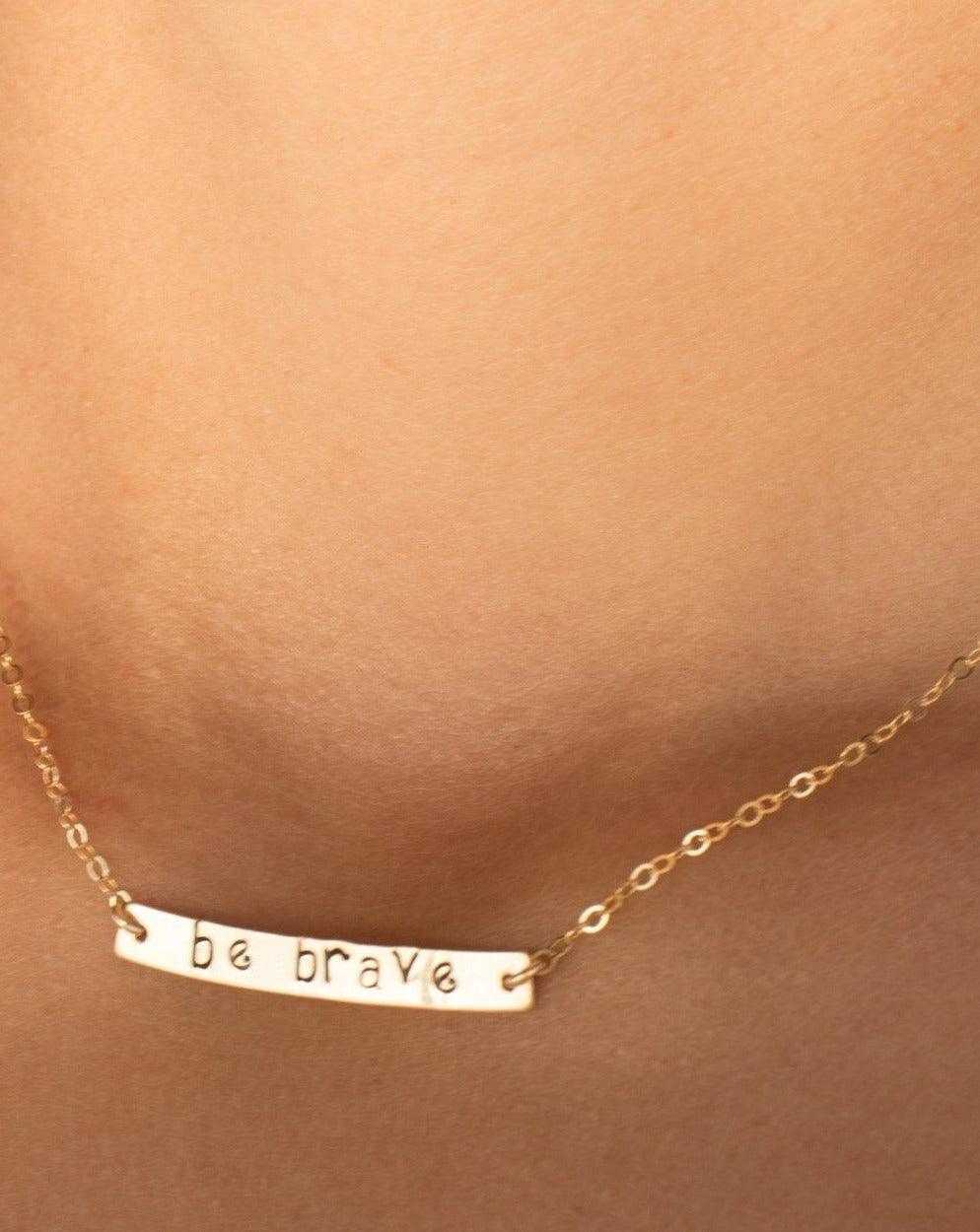 Bar Necklace ~ Sterling Silver 925 Gold Filled - Maresia Jewelry