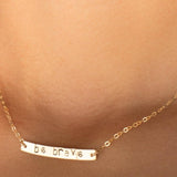 Bar Necklace ~ Sterling Silver 925 Gold Filled - Maresia Jewelry