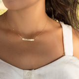Bar Necklace ~ Sterling Silver 925 Gold Filled - Maresia Jewelry