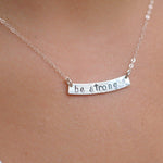 Bar Necklace ~ Sterling Silver 925 or Gold Filled - Maresia Jewelry