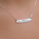 Bar Necklace ~ Sterling Silver 925 or Gold Filled - Maresia Jewelry