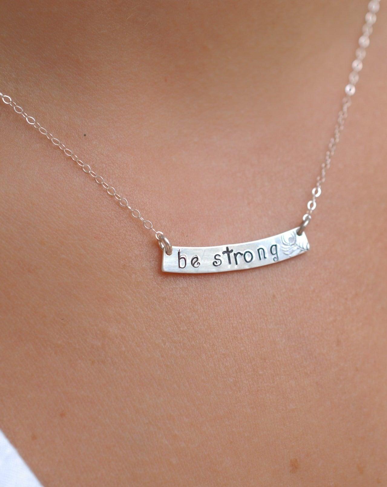 Bar Necklace ~ Sterling Silver 925 or Gold Filled - Maresia Jewelry