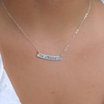 Bar Necklace ~ Sterling Silver 925 or Gold Filled - Maresia Jewelry