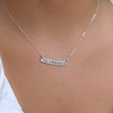 Bar Necklace ~ Sterling Silver 925 or Gold Filled - Maresia Jewelry