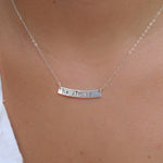 Bar Necklace ~ Sterling Silver 925 or Gold Filled - Maresia Jewelry