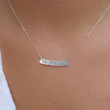 Bar Necklace ~ Sterling Silver 925 or Gold Filled - Maresia Jewelry