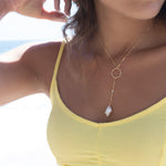 Baroque Pearl Y Necklace ~Gold Filled - Maresia Jewelry