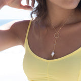 Baroque Pearl Y Necklace ~Gold Filled - Maresia Jewelry