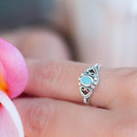Barra Turquoise Ring ~Sterling Silver 925~ SMR050 - Maresia Jewelry