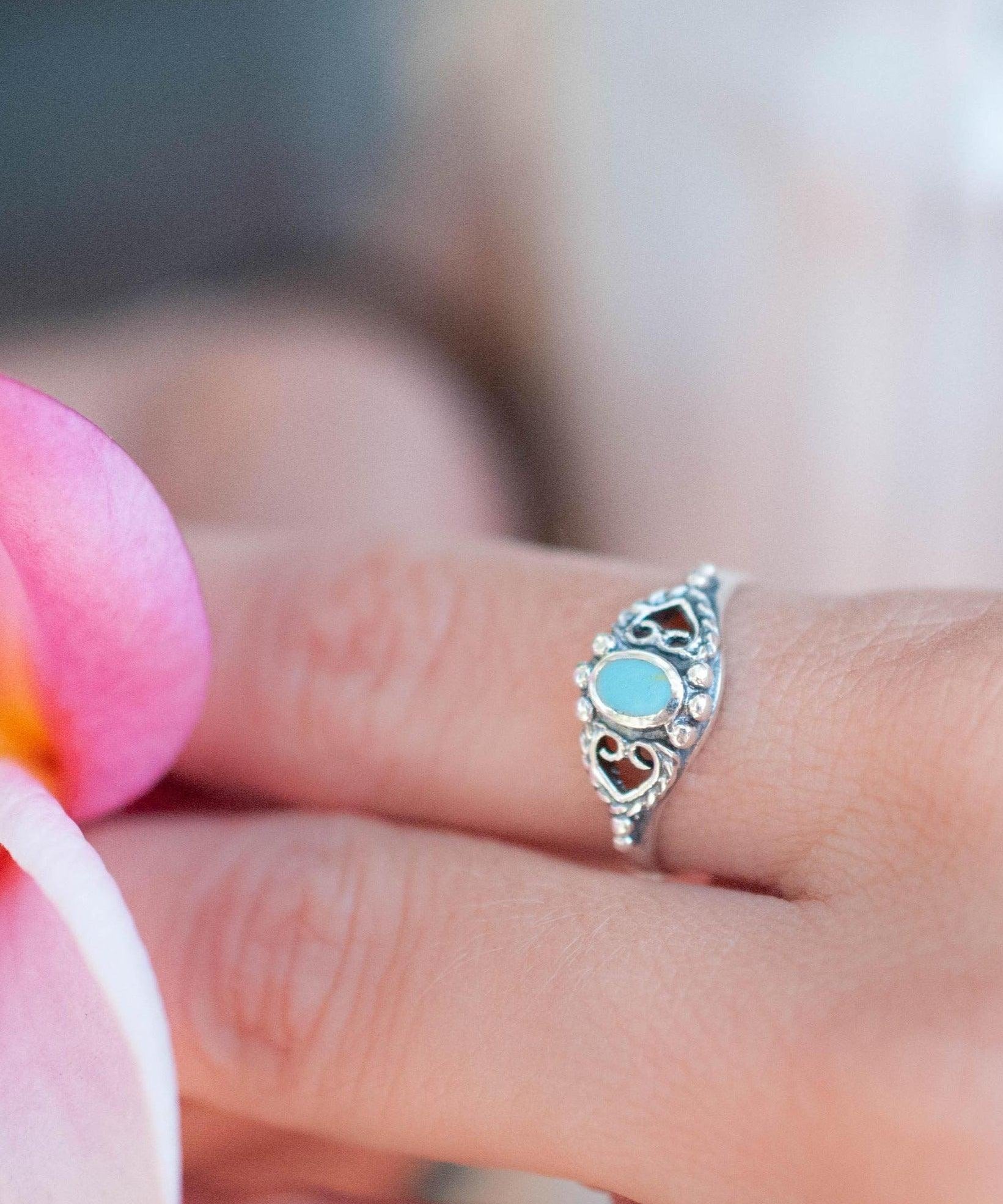 Barra Turquoise Ring ~Sterling Silver 925~ SMR050 - Maresia Jewelry