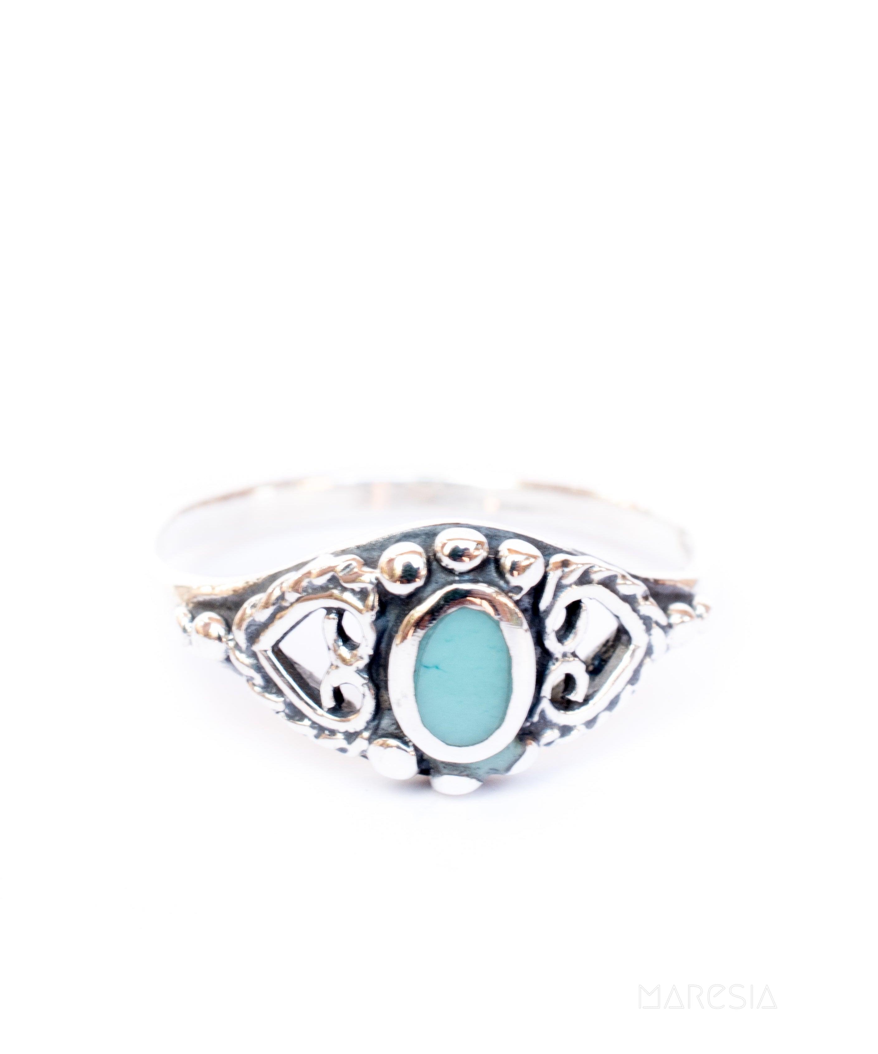 Barra Turquoise Ring ~Sterling Silver 925~ SMR050 - Maresia Jewelry