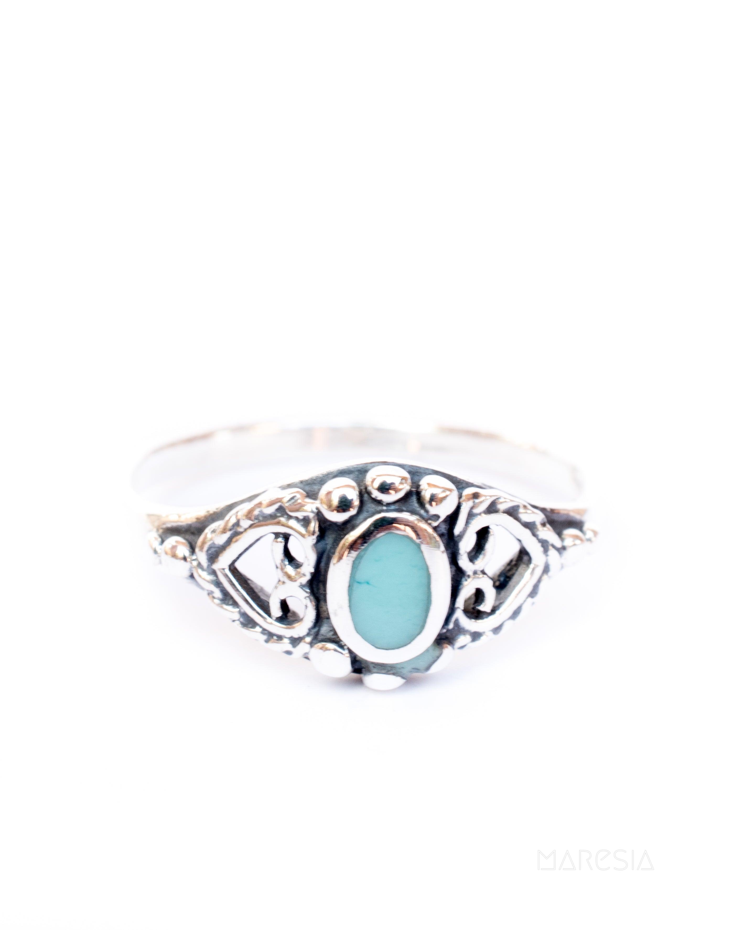 Barra Turquoise Ring ~Sterling Silver 925~ SMR050 - Maresia Jewelry