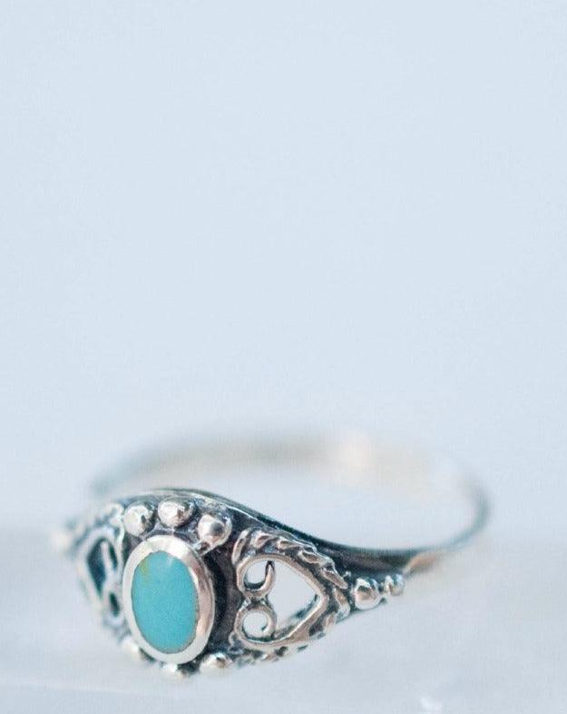 Barra Turquoise Ring ~Sterling Silver 925~ SMR050 - Maresia Jewelry