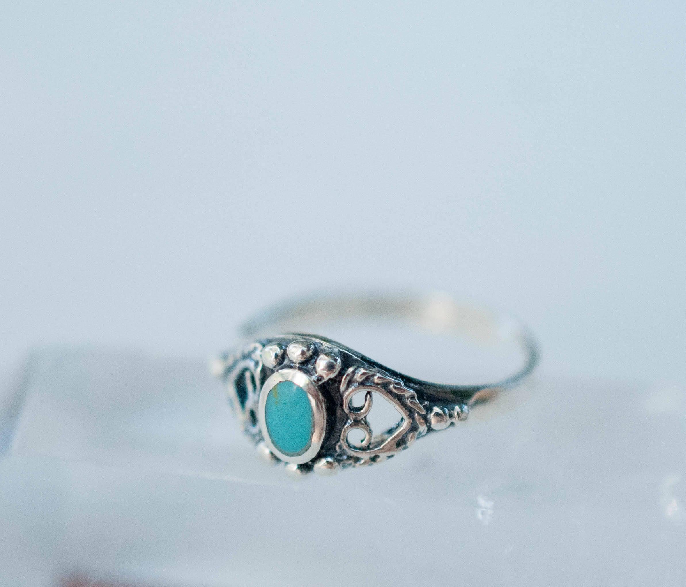 Barra Turquoise Ring ~Sterling Silver 925~ SMR050 - Maresia Jewelry