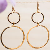 Bia Double Circle Earrings ~Gold Plated or Silver Plated ~ SME022 - Maresia Jewelry