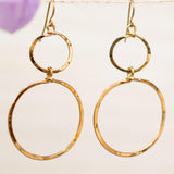 Bia Double Circle Earrings ~Gold Plated or Silver Plated ~ SME022 - Maresia Jewelry