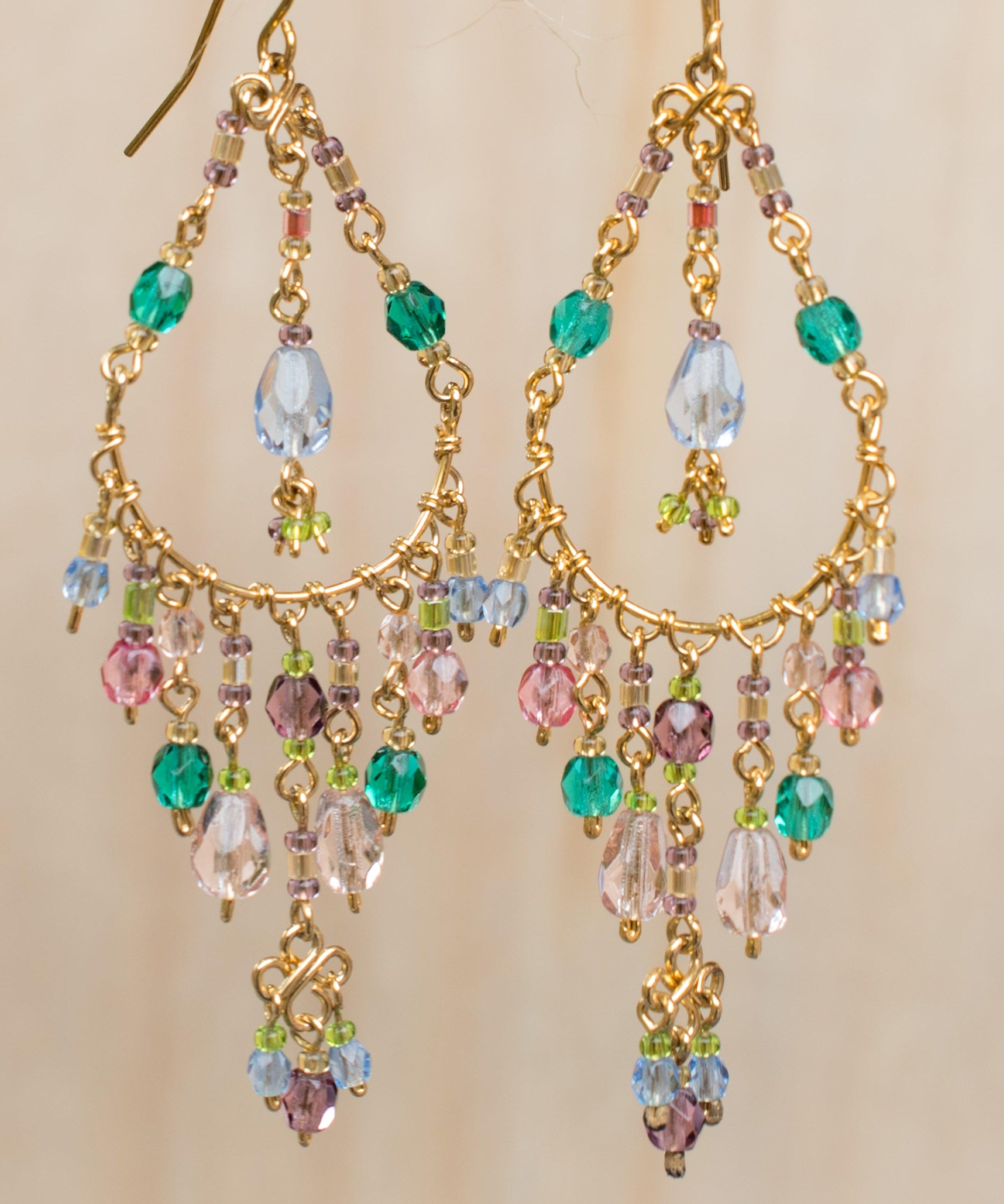 Bianca Chandelier Earrings ~Gold Plated ~ SME036 - Maresia Jewelry