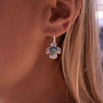 Turquoise Earrings ~ Bird ~ Eagle ~ Gemstone ~ Dangle ~ Sterling Silver 925 ~ Jewelry ~ Blue ~ Handmade ~ Natural~ December Birthstone~ME026