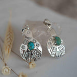 Turquoise Pendant ~ Bird  ~ Sterling Silver 925  ~ Delicate ~ Bohemian ~  Charm ~ MP005