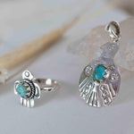 Turquoise Ring ~ Bird Ring ~ Sterling Silver 925 ~Handmade ~ Statement ~ Bohemian ~Jewelry ~Gift For Her ~Gemstone~December Birthstone~MR296