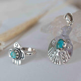 Turquoise Ring ~ Bird Ring ~ Sterling Silver 925 ~Handmade ~ Statement ~ Bohemian ~Jewelry ~Gift For Her ~Gemstone~December Birthstone~MR296