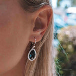 Black Onyx Earrings ~ Sterling Silver 925 ~ ME192 - Maresia Jewelry