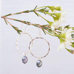 Black Pearl Earrings ~ Sterling Silver or Gold Filled ~ ME125 - Maresia Jewelry
