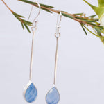 Blue Chalcedony Earrings ~ Sterling Silver 925  ~ ME132 - Maresia Jewelry