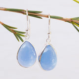 Blue Chalcedony Earrings~ Sterling Silver 925 ~ ME140 - Maresia Jewelry