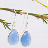 Blue Chalcedony Earrings~ Sterling Silver 925 ~ ME140 - Maresia Jewelry