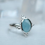 Blue Chalcedony Ring ~ Sterling Silver 925 ~ MR052 - Maresia Jewelry