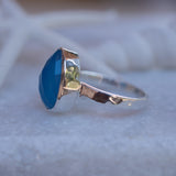 Blue Chalcedony Ring ~ Sterling Silver 925 ~ MR217 - Maresia Jewelry