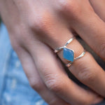Blue Chalcedony ~ Sterling Silver 925 ~ MR216 - Maresia Jewelry